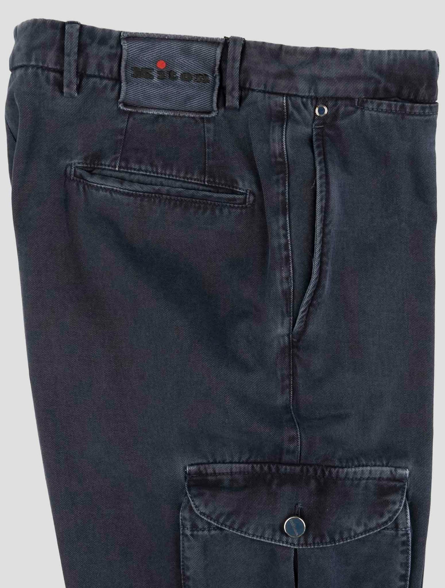 Kiton Blue Cashmere Ea Cargo Pants