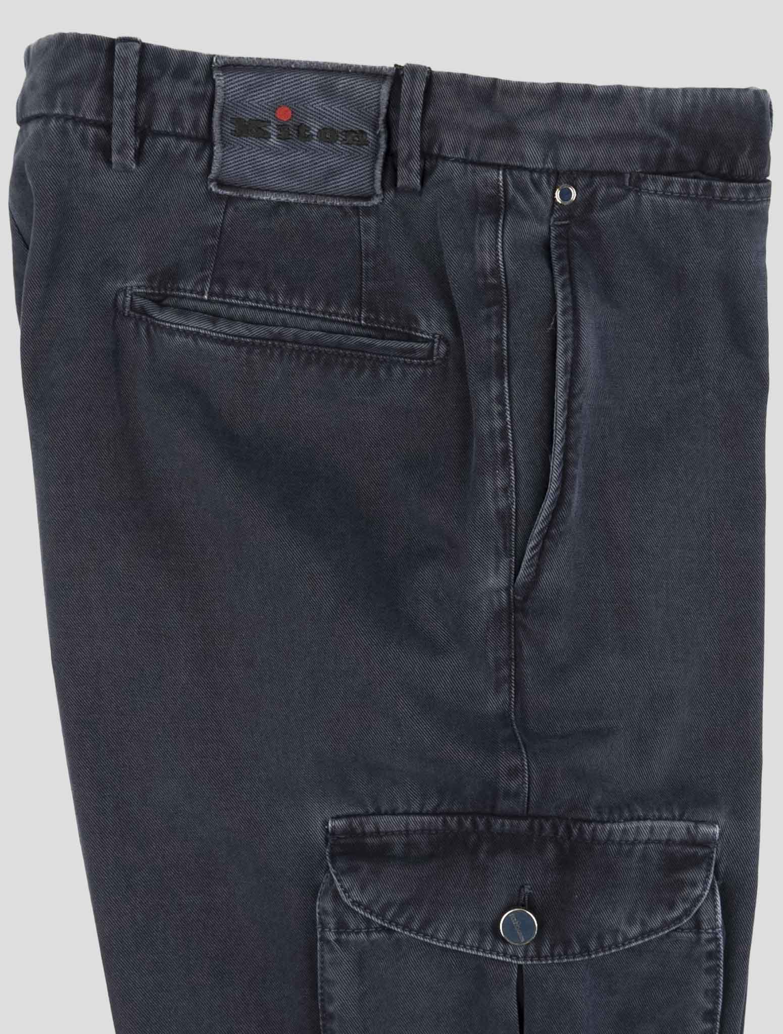 Kiton Blue Cashmere Ea Cargo Pants