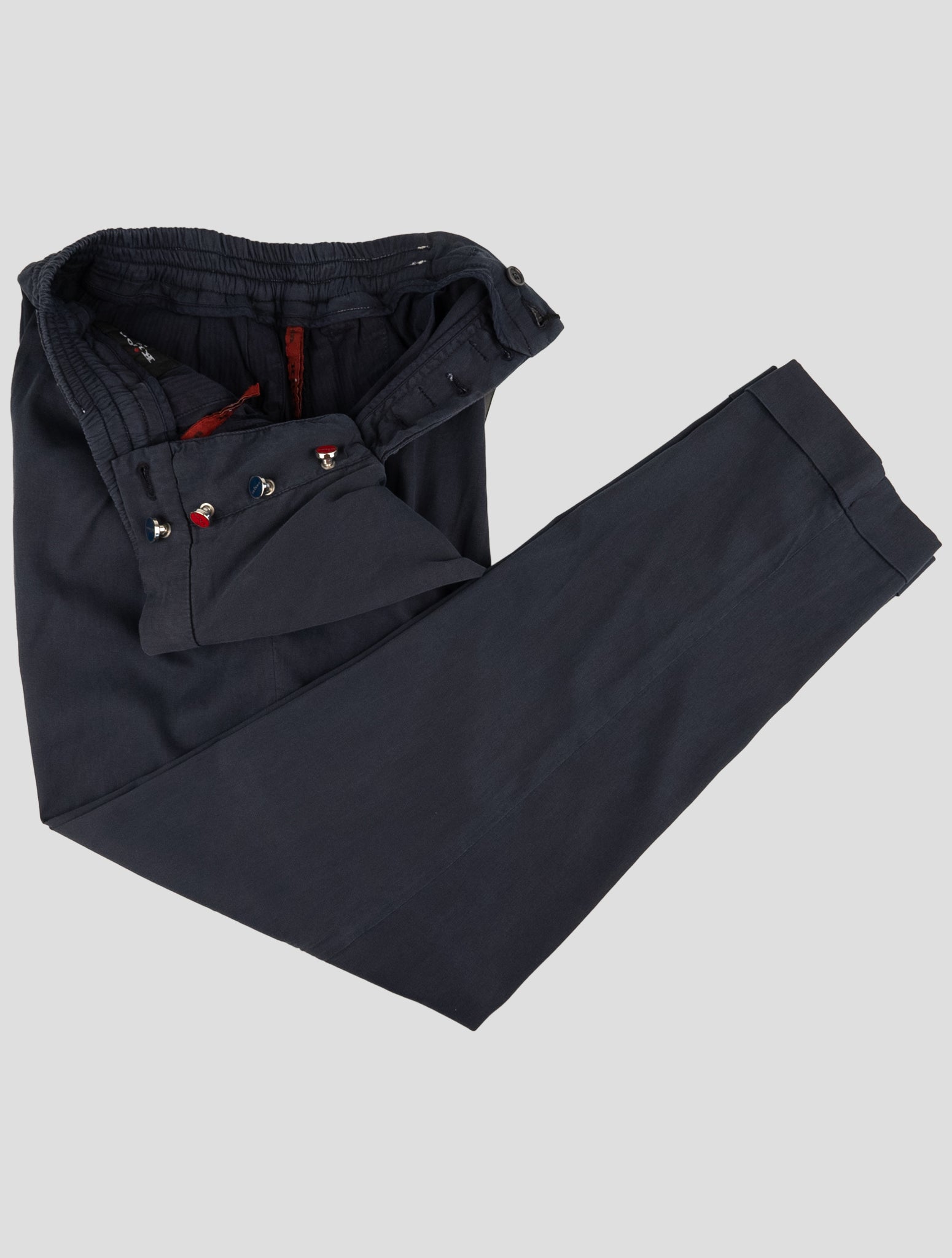 Kiton Blue Lyocell Ea Pants