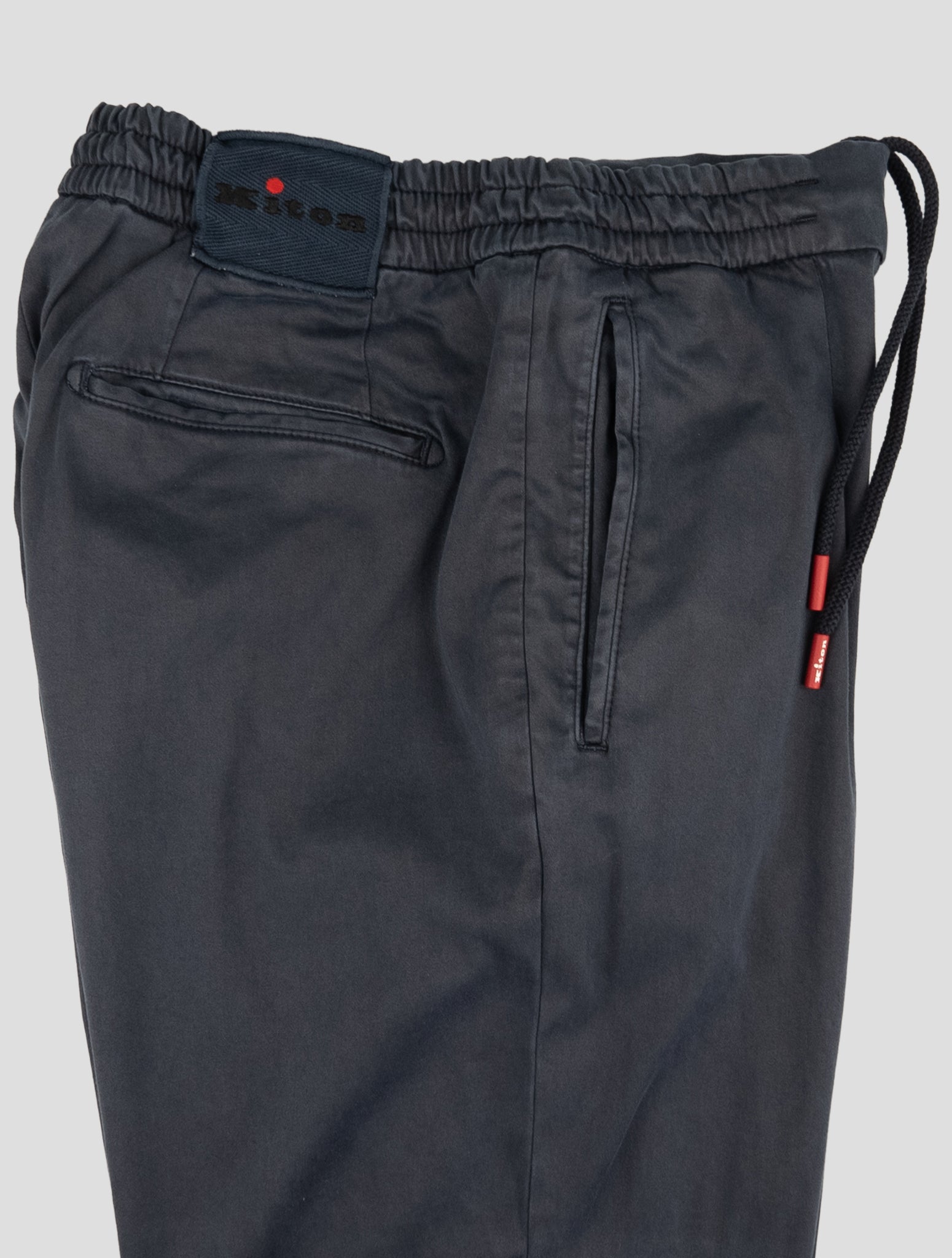 Kiton Blue Lyocell Cotton Ea Pants