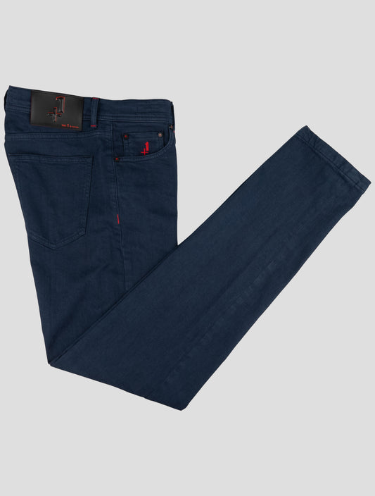 Kiton Blue Cotton Ea Jeans Special Edition Plus One