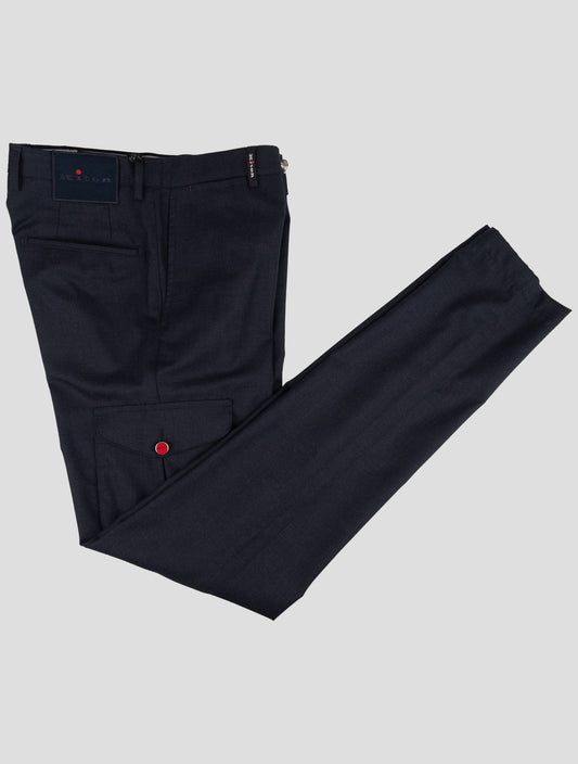 Kiton Blue Cashmere Cargo Pants