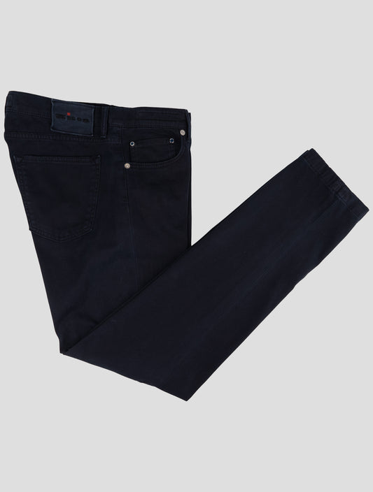 Kiton Blue Cotton Ea Jeans