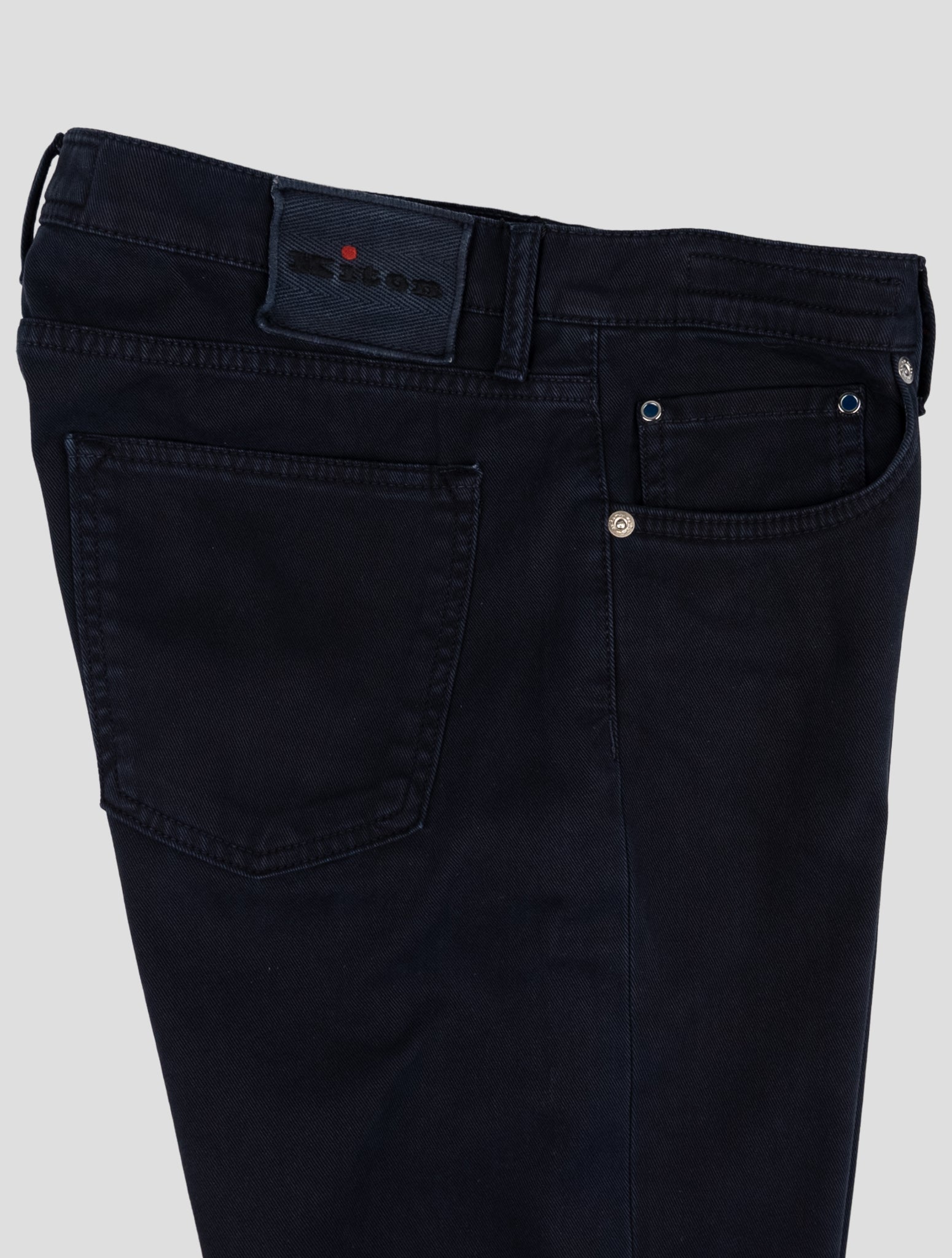 Kiton Blue Cotton Ea Jeans
