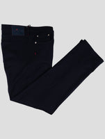 Kiton Blue Wool Cotton Pa Jeans