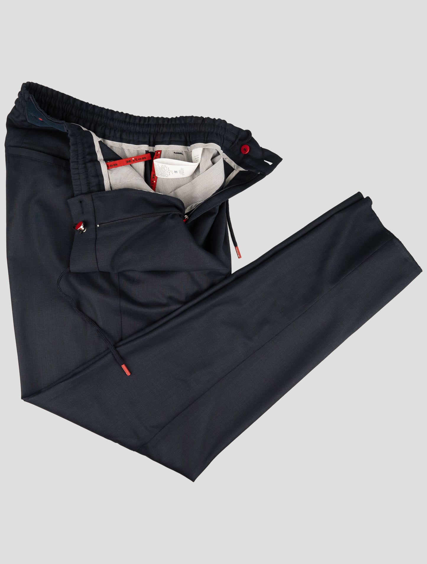 Kiton Blue Wool Pants