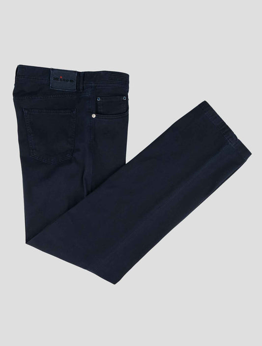 Kiton Blue Cotton Ea Jeans
