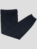 Kiton Blue Cotton Silk Pants