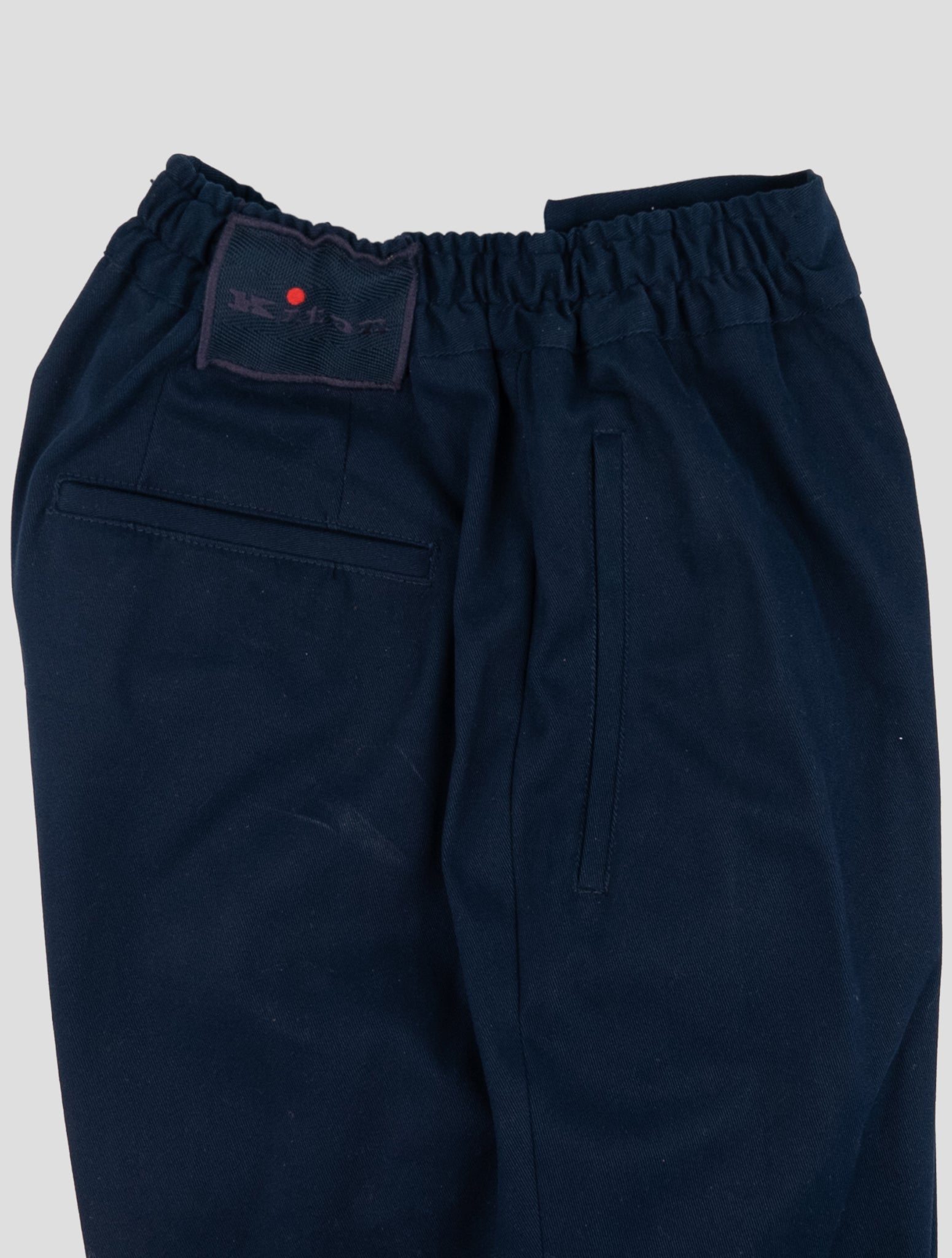Kiton Blue Cotton Ea Pants
