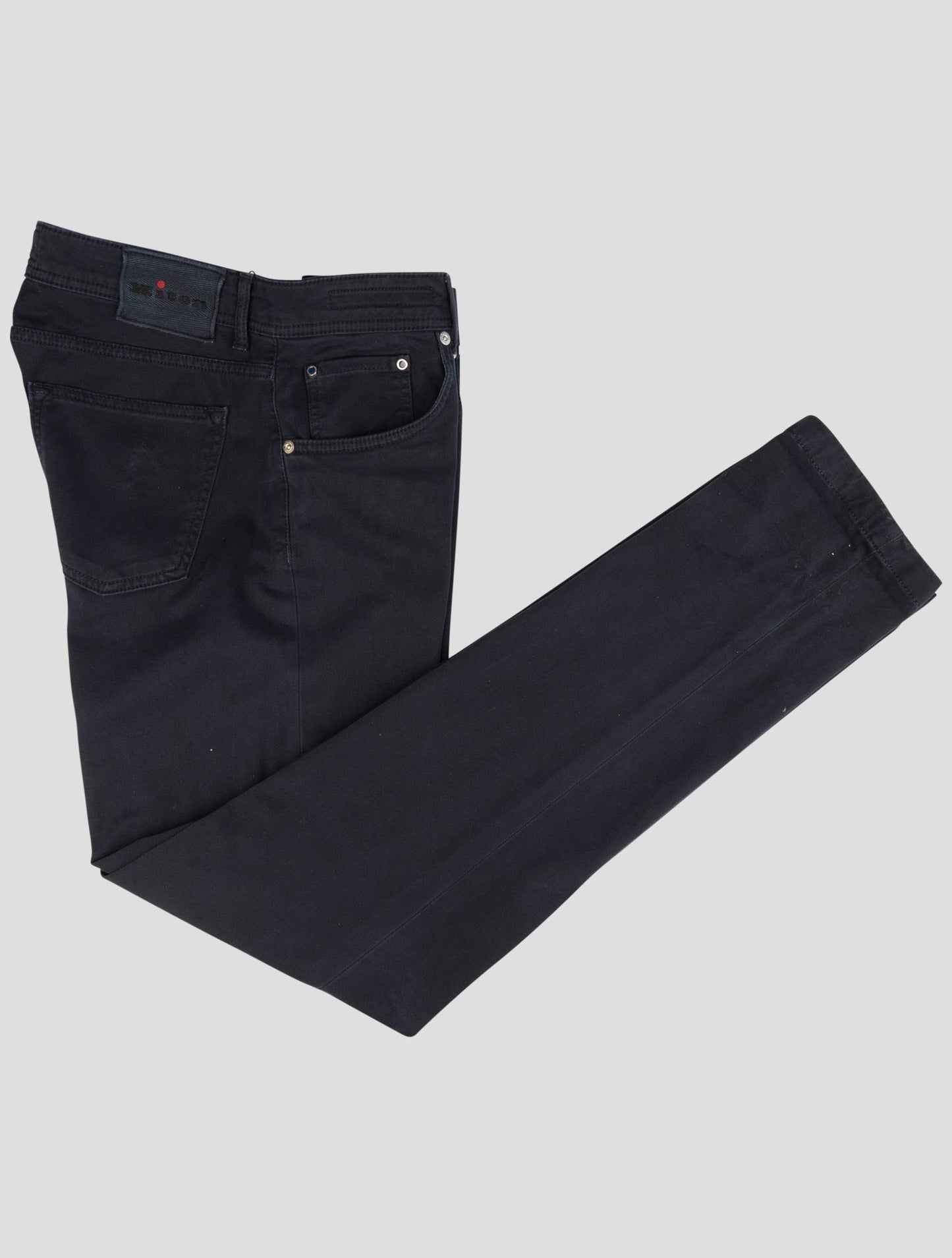 Kiton Blue Cotton Ea Pants