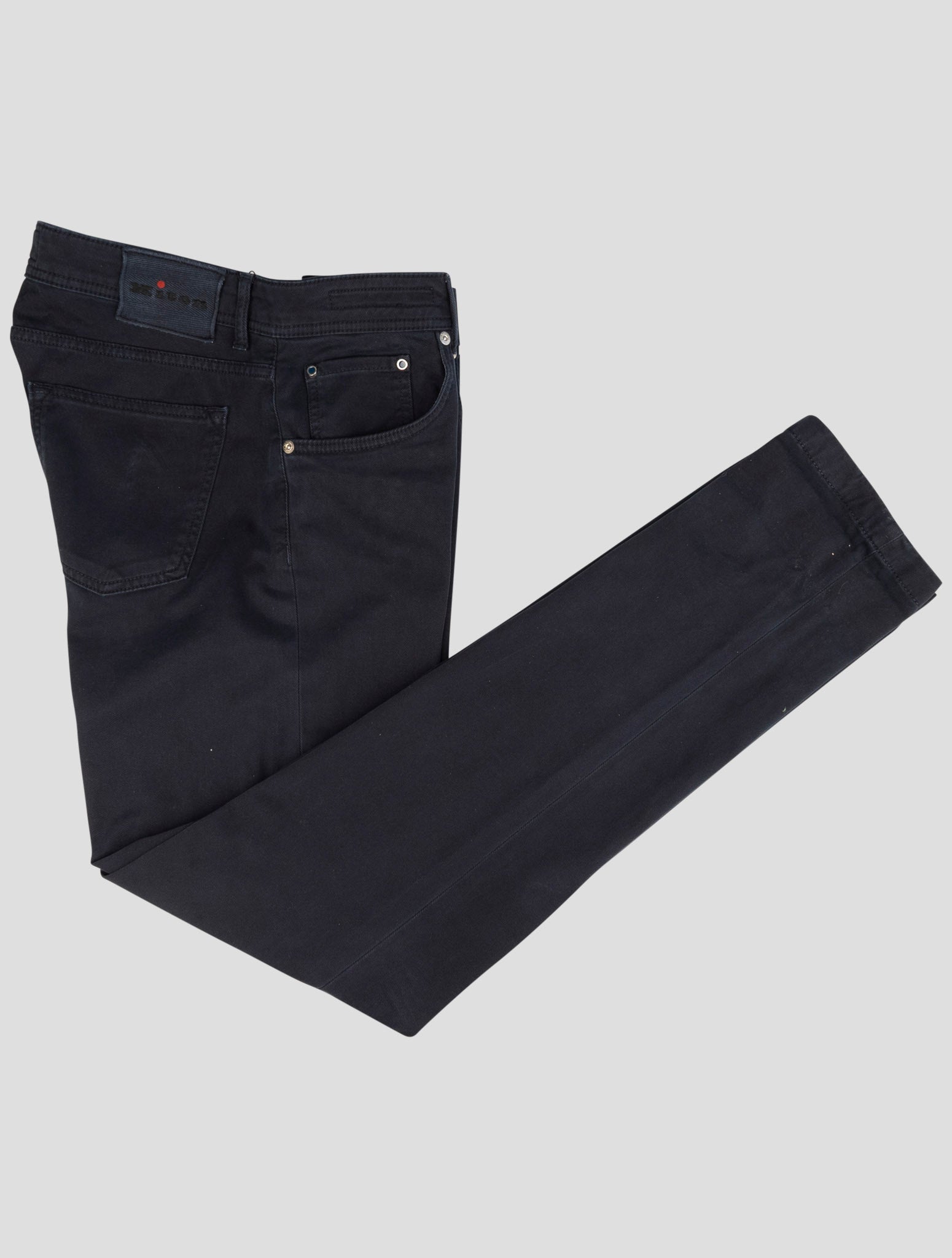 Kiton Blue Cotton Ea Pants