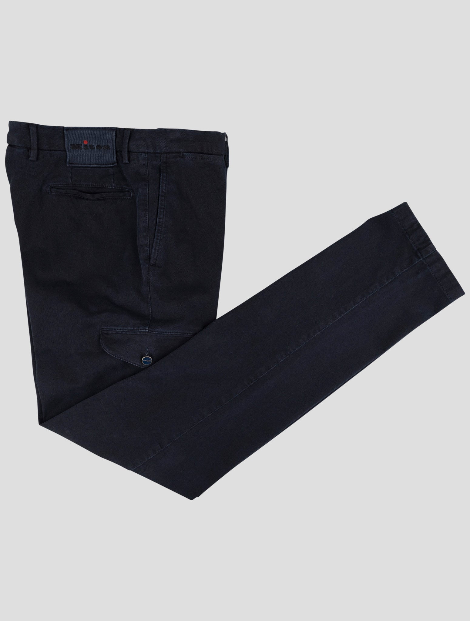 Kiton Blue Cotton Ea Cargo Jeans