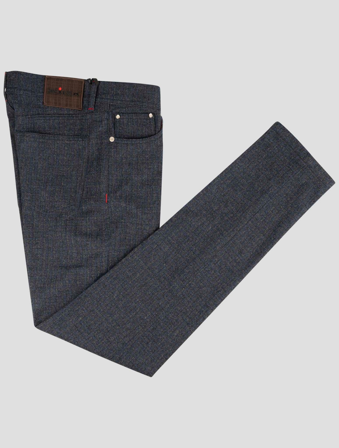Kiton Blue Wool Pants
