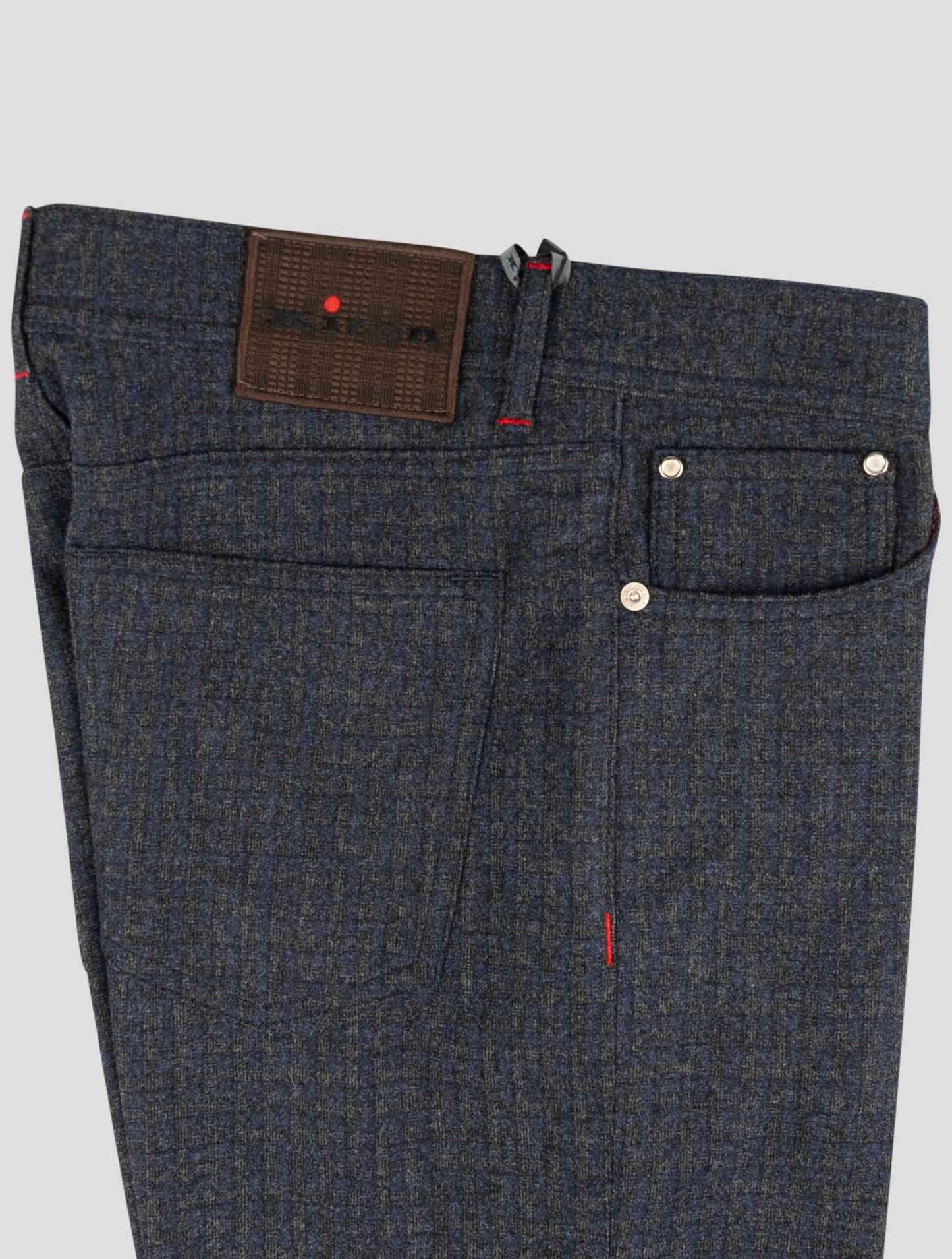 Kiton Blue Wool Pants