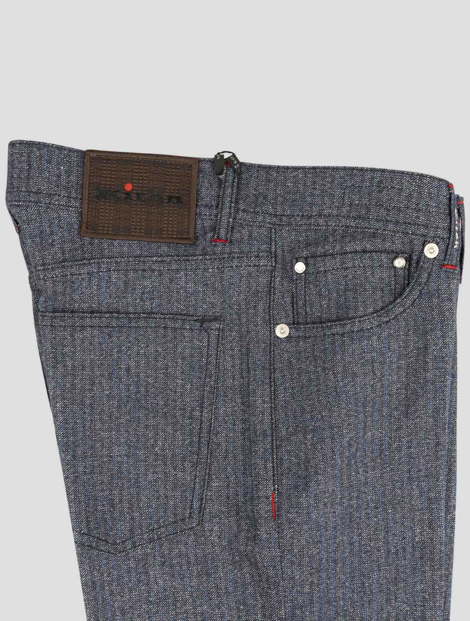 Kiton Blue Wool Pants