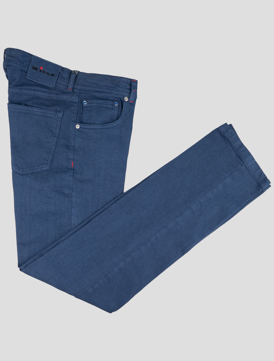 Kiton Blue Cotton Ea Jeans