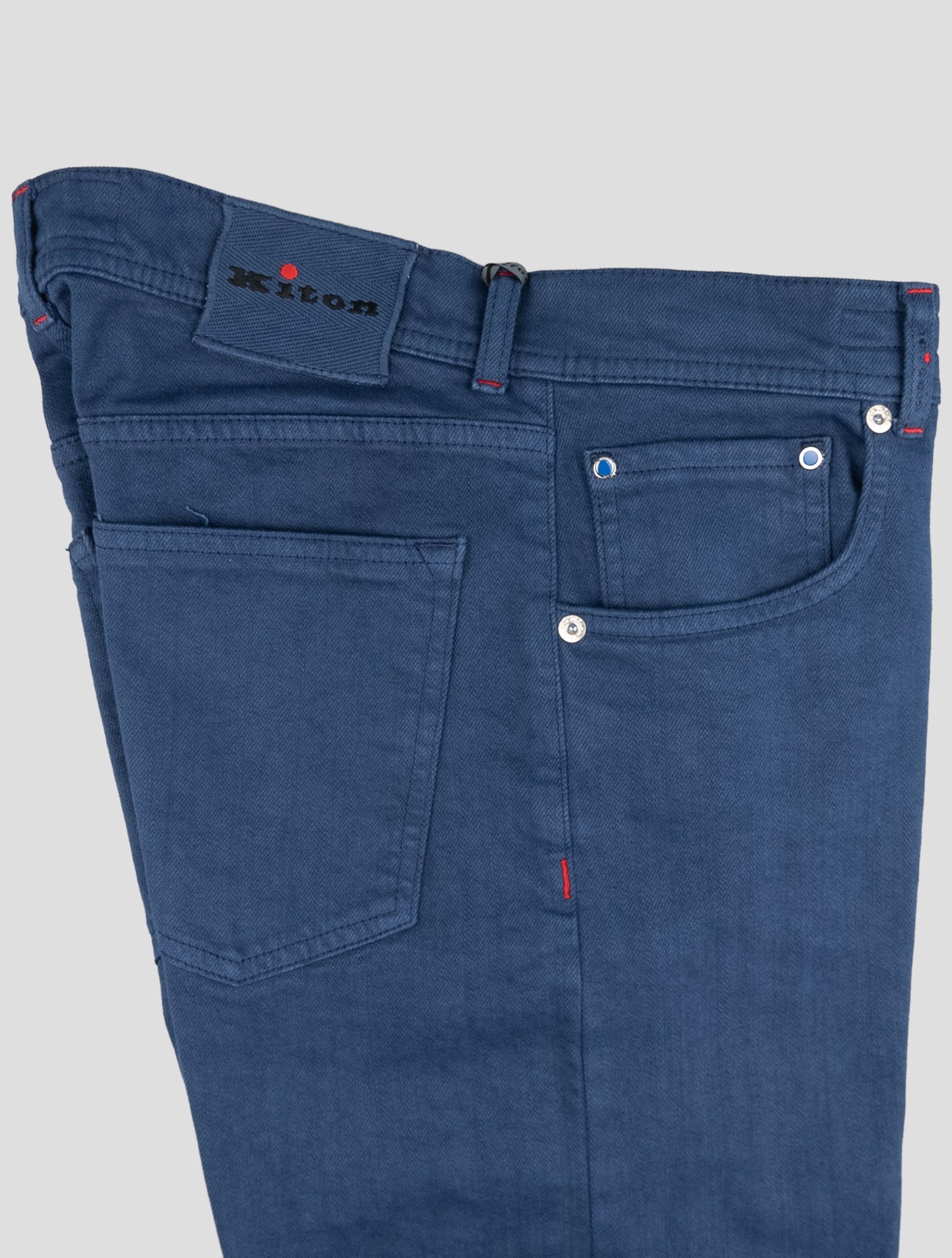Kiton Blue Cotton Ea Jeans