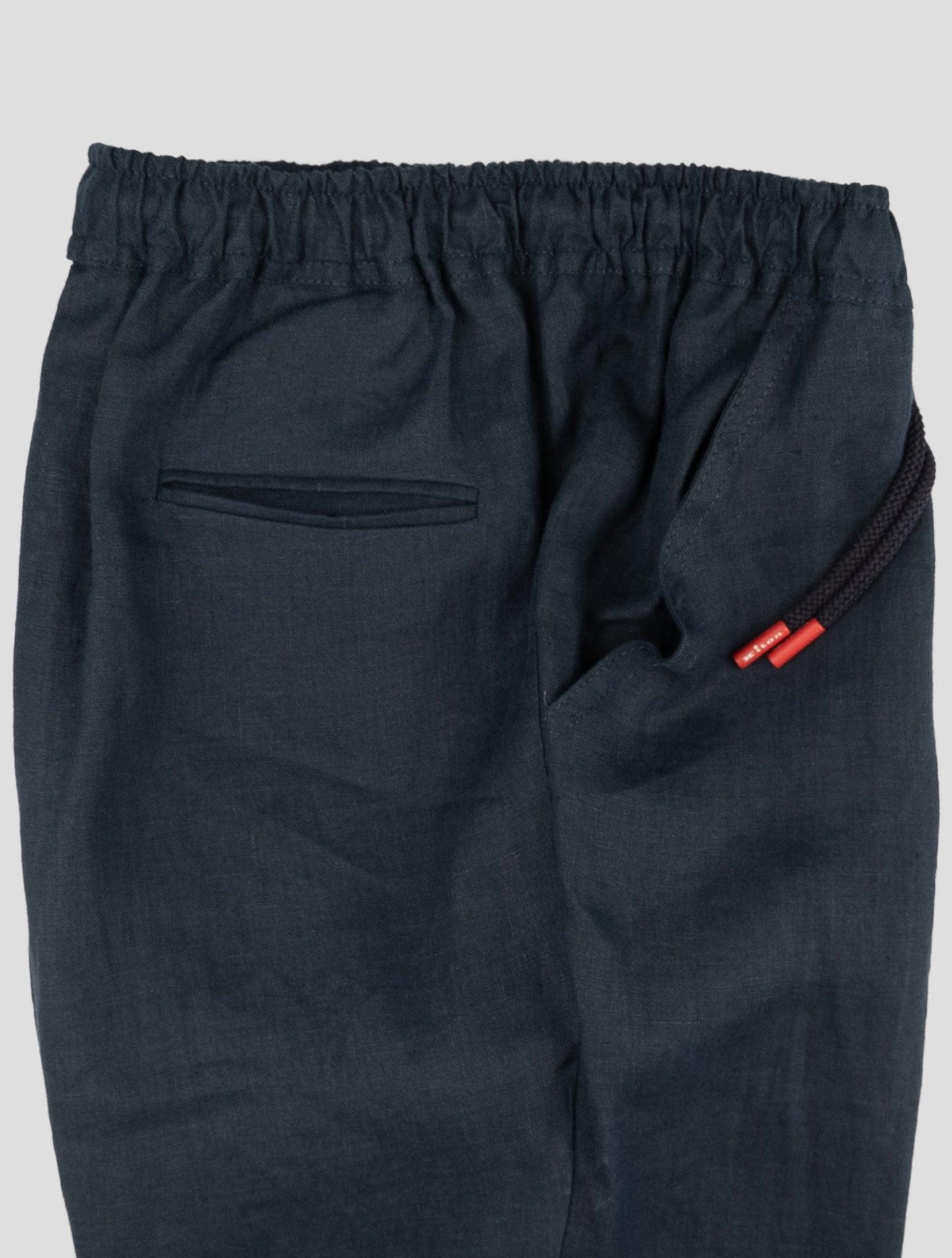 Kiton Blue Linen Pants