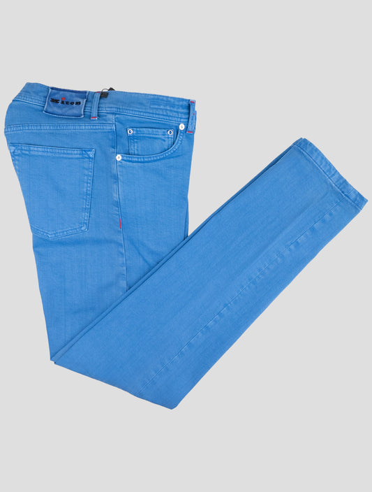 Kiton Blue Cotton Ea Jeans