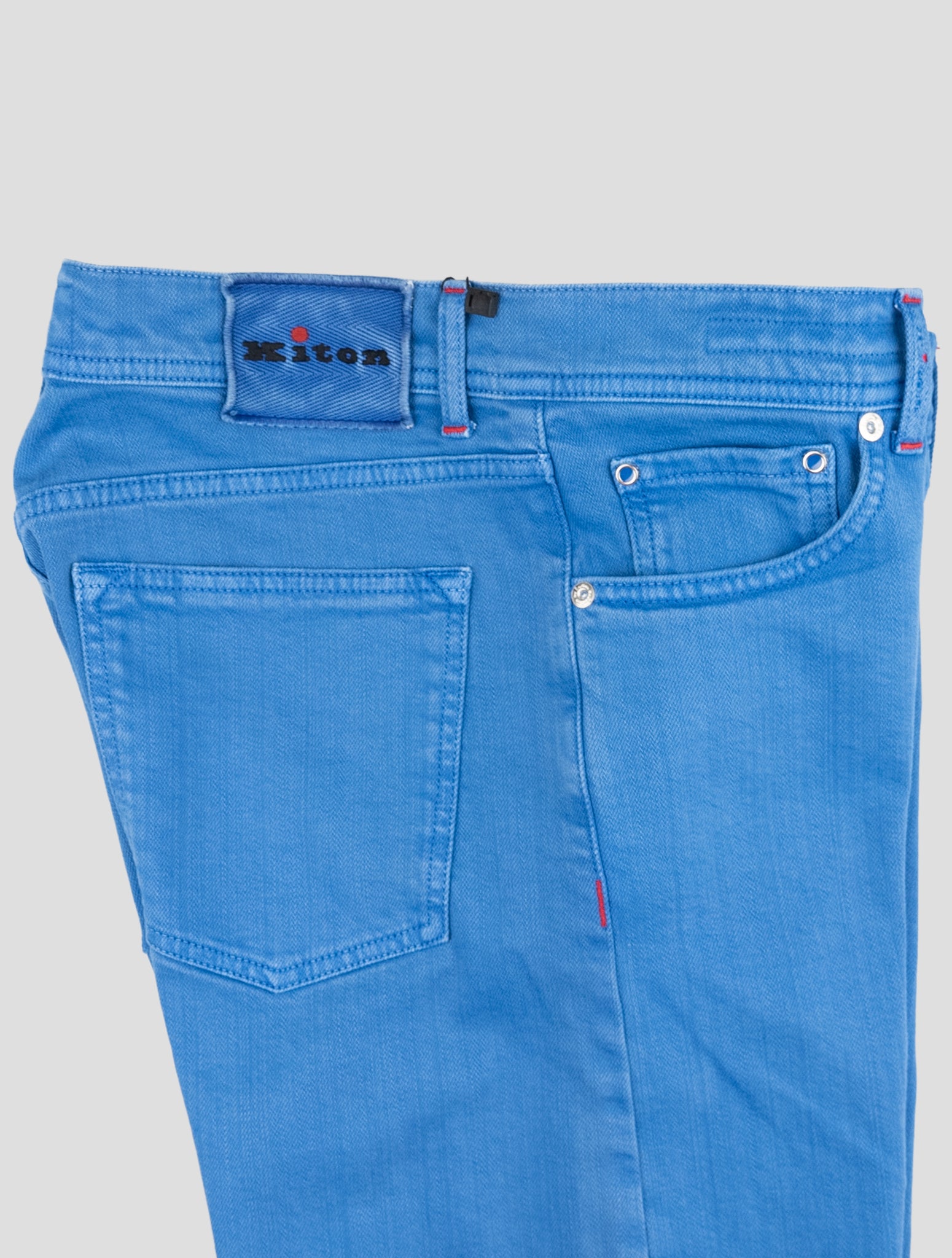 Kiton Blue Cotton Ea Jeans