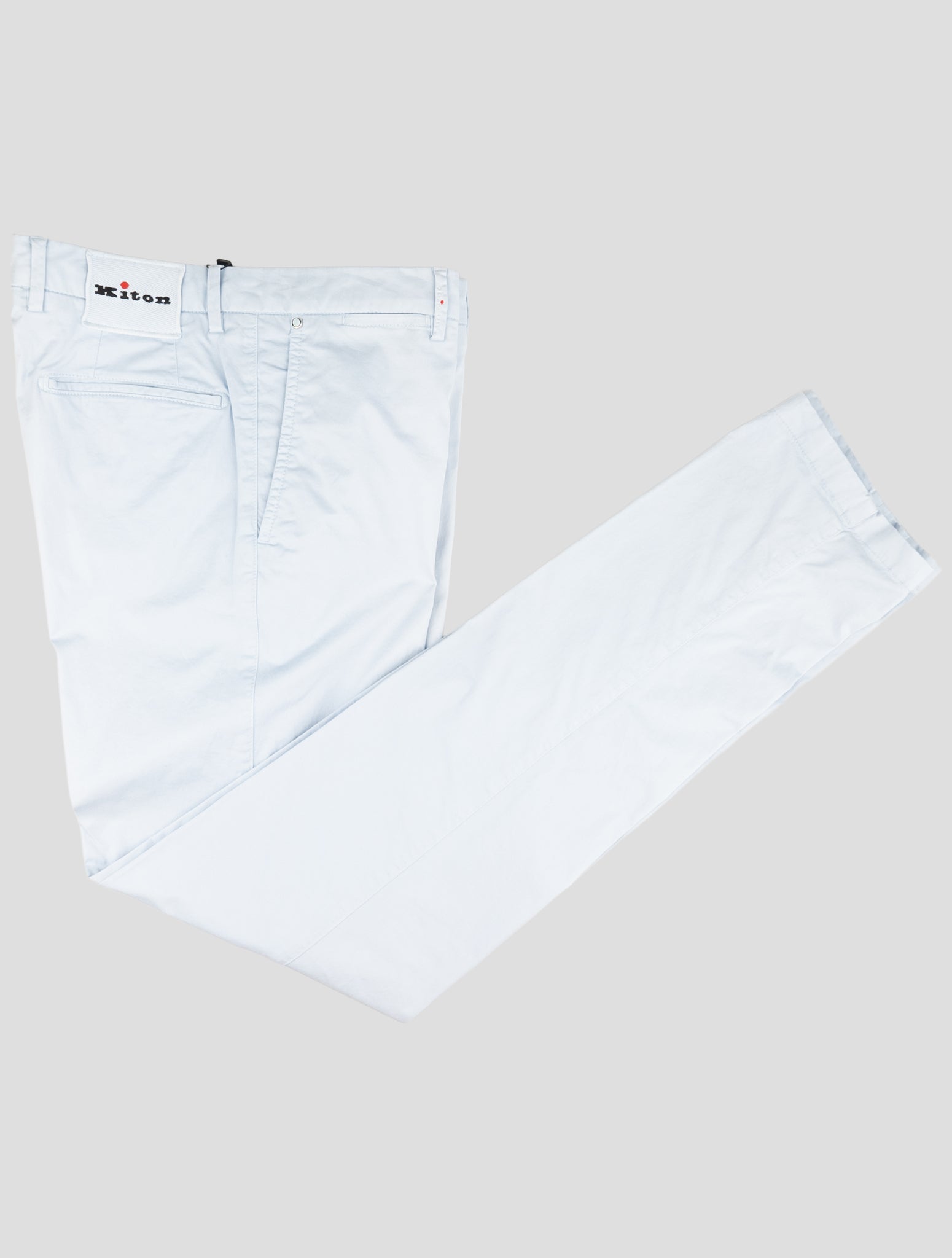 Kiton Light Blue Cotton Ea Pants