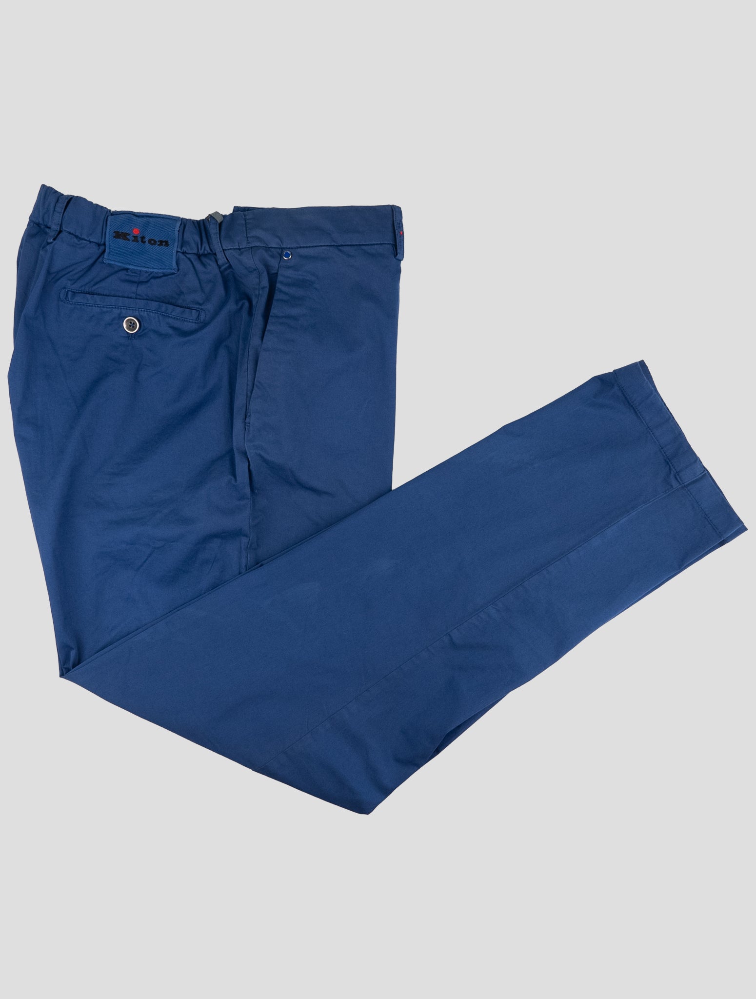 Kiton Light Blue Cotton Ea Pants