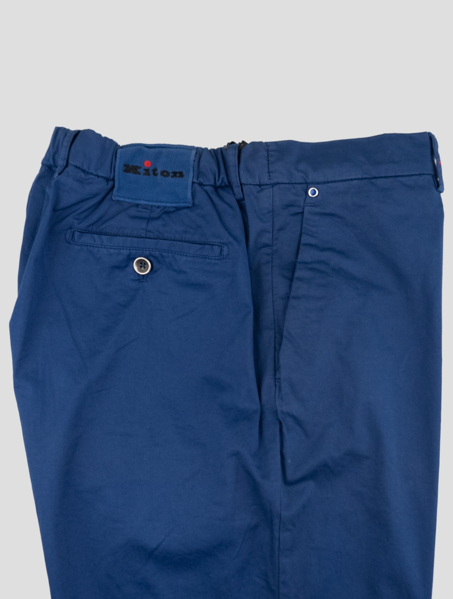Kiton Light Blue Cotton Ea Pants