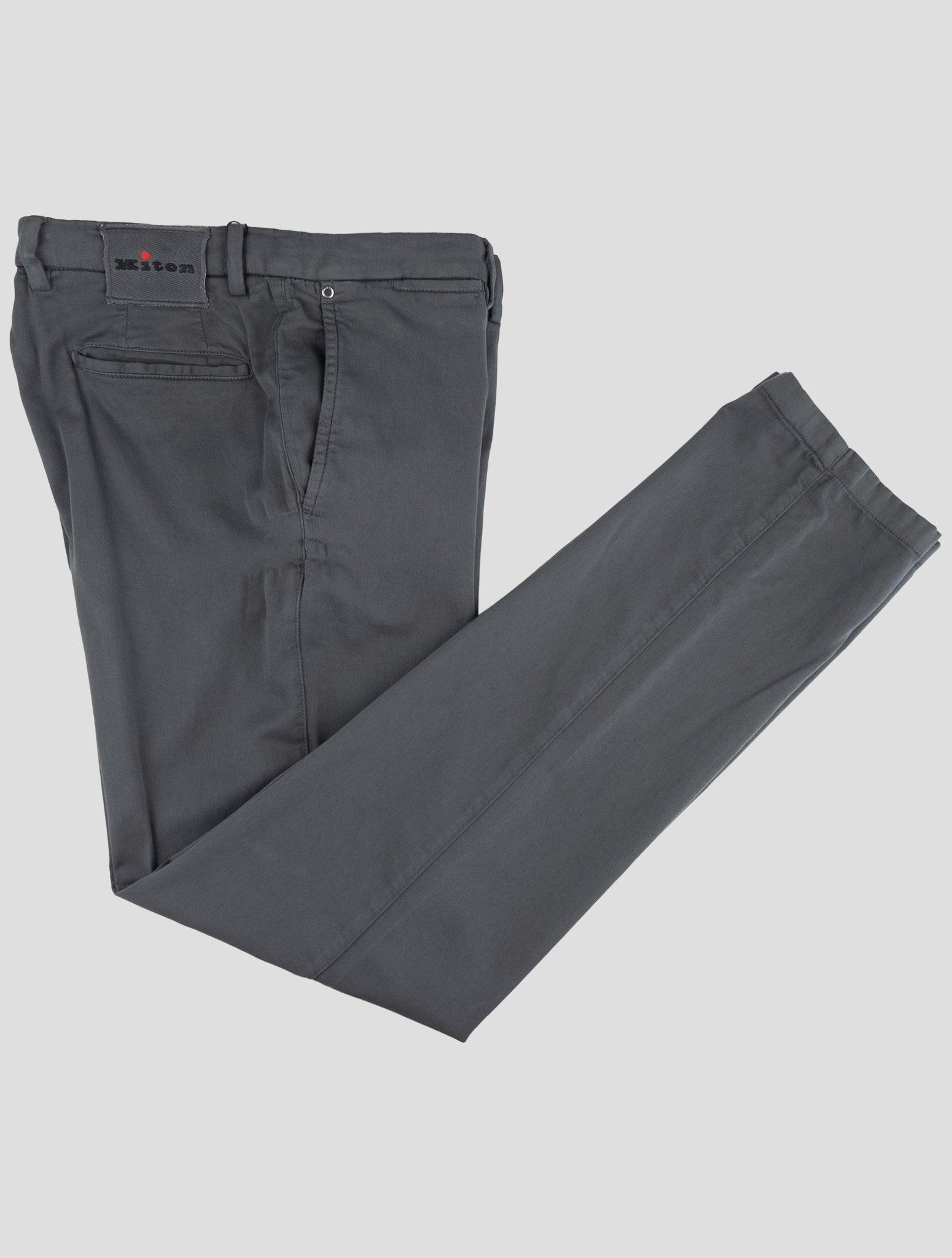 Kiton Gray Cotton Cashmere Ea Pants
