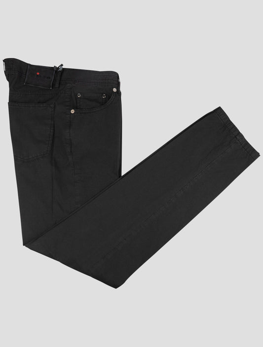 Kiton Black Cotton Ea Jeans