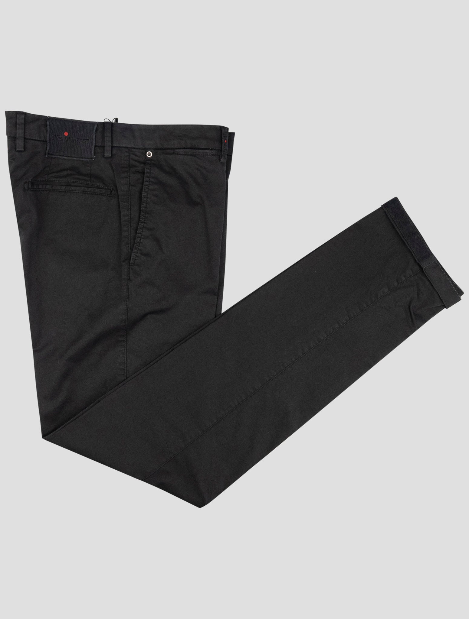 Kiton Black Cotton Ea Pants