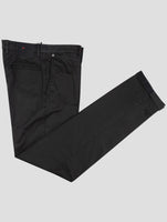 Kiton Black Cotton Ea Pants
