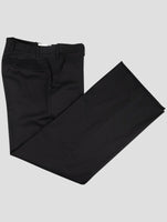 Kiton Black Wool Ea Dress Pants