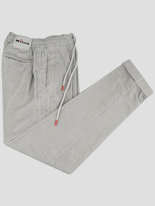 Kiton Gray Cotton Ea Jeans