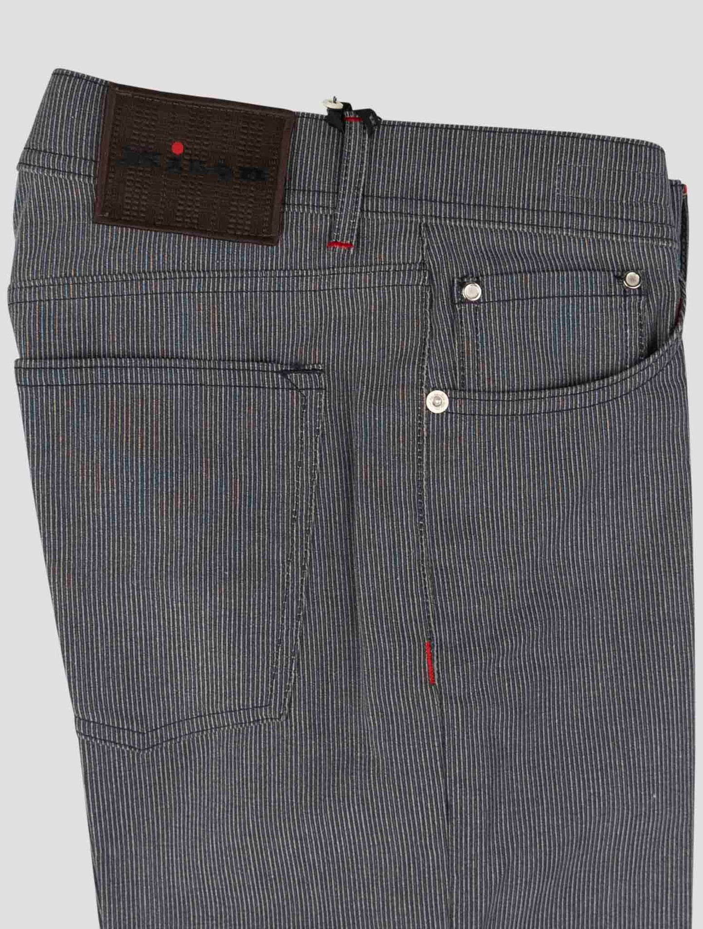 Kiton Gray Cotton Jeans