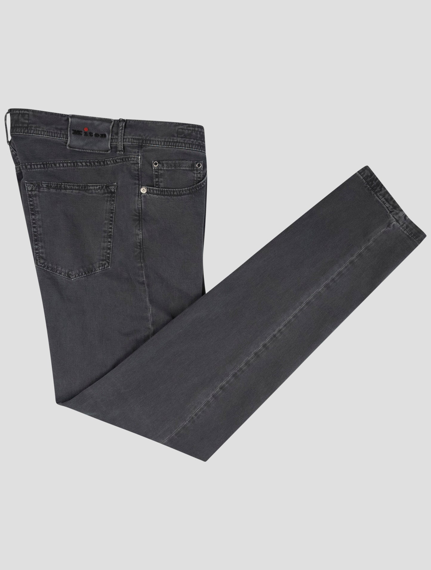 Kiton Gray Cotton Cashmere Ea Jeans