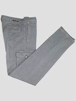Kiton Gray Cotton Ea Cargo Pants