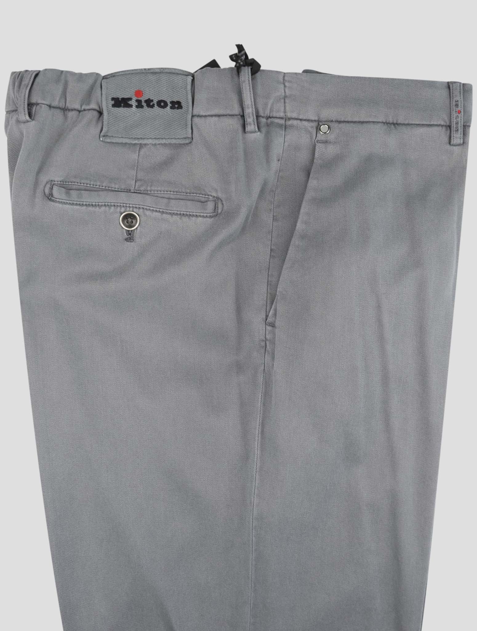 Kiton Gray Lyocell Ea Pants