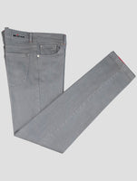 Kiton Gray Cotton Ea Jeans