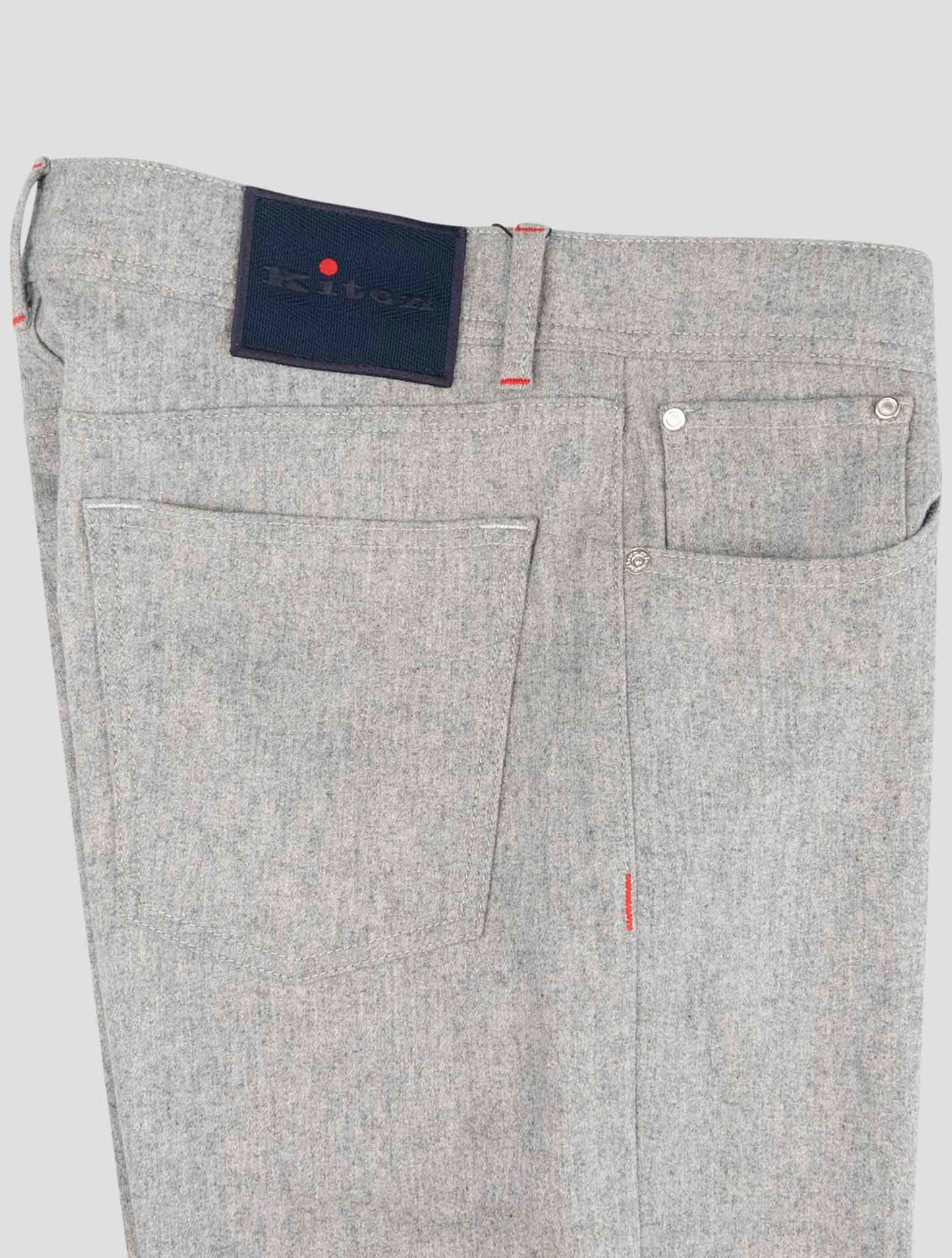 Kiton Gray Cashmere Pa Ea Jeans