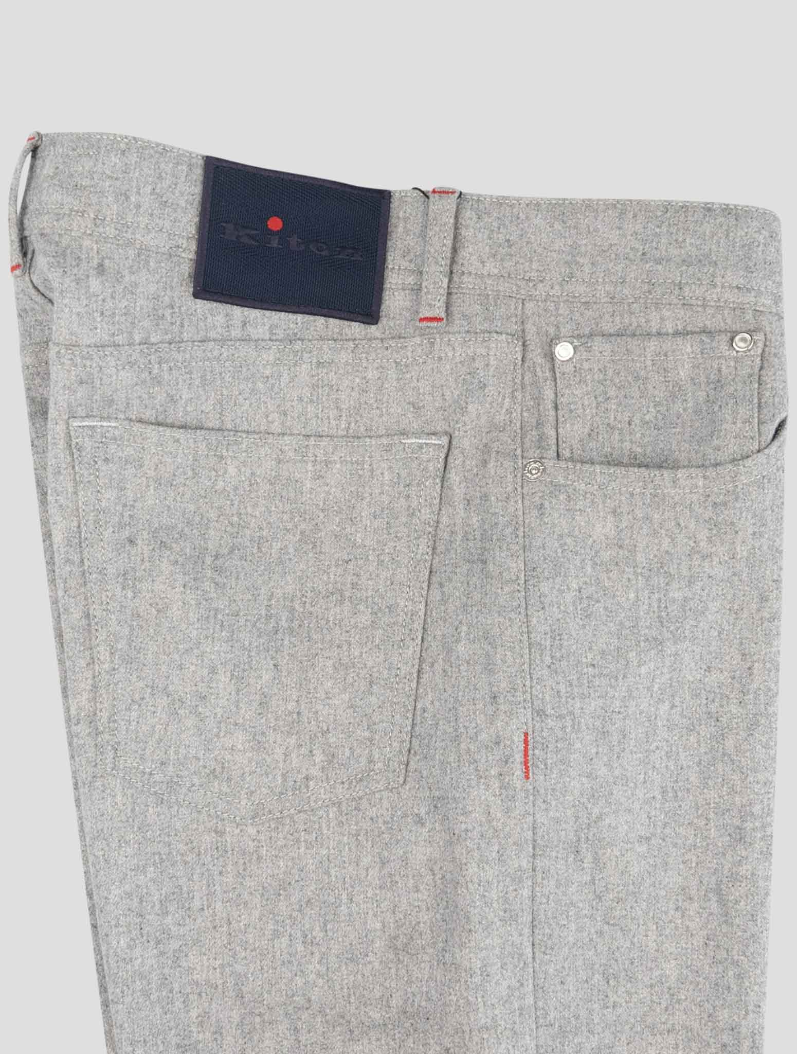 Kiton Gray Cashmere Pa Ea Jeans