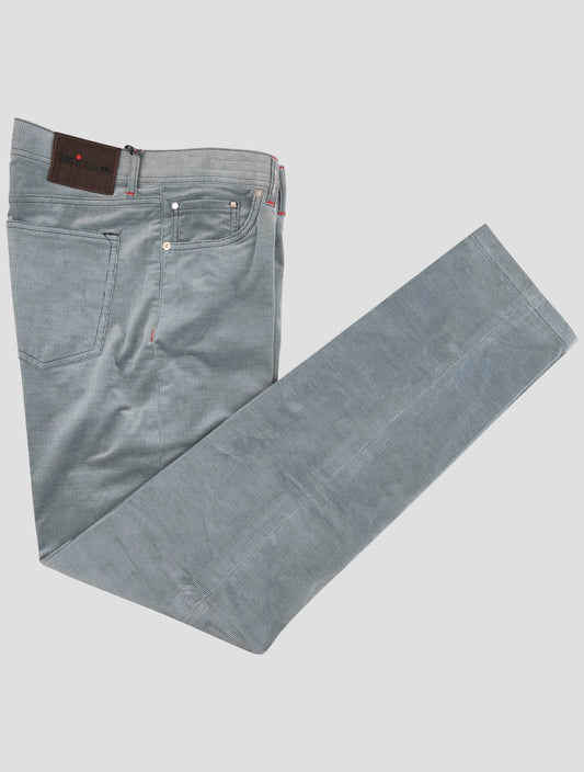 Kiton Gray Cotton Jeans