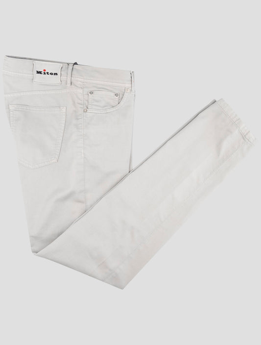 Kiton Gray Cotton Lyocell Ea Jeans
