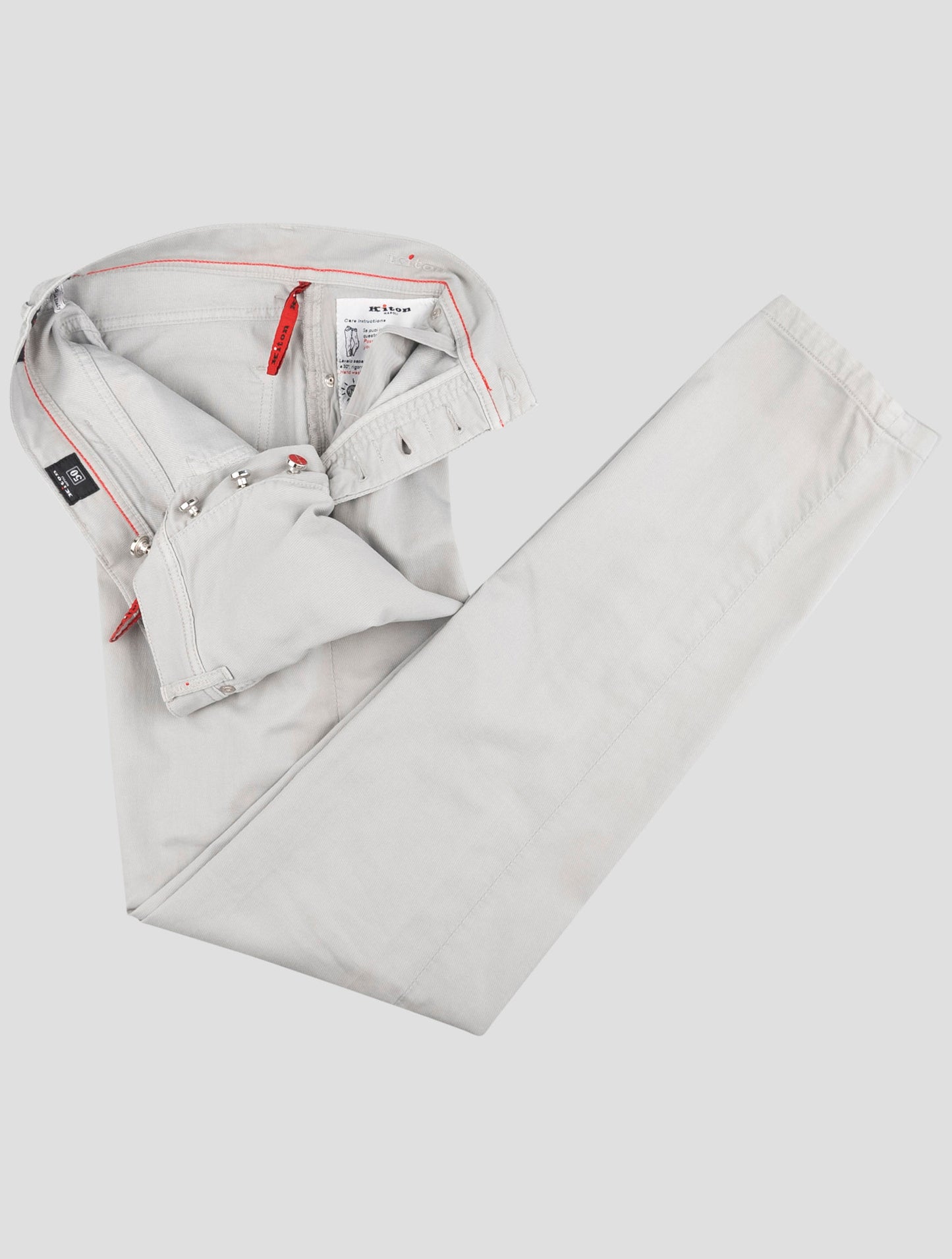 Kiton Gray Cotton Lyocell Ea Jeans