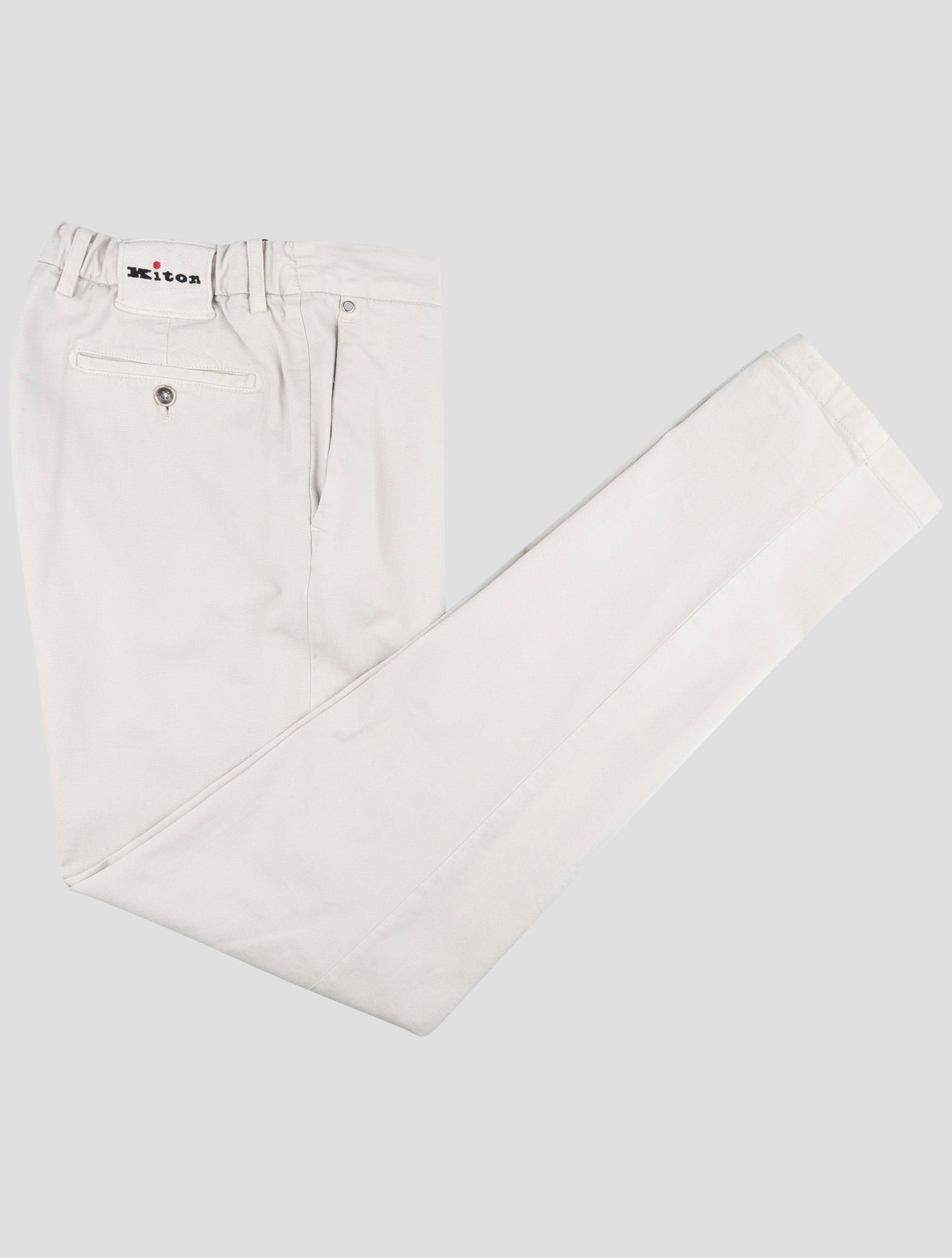 Kiton Gray Cotton Cashmere Ea Pants