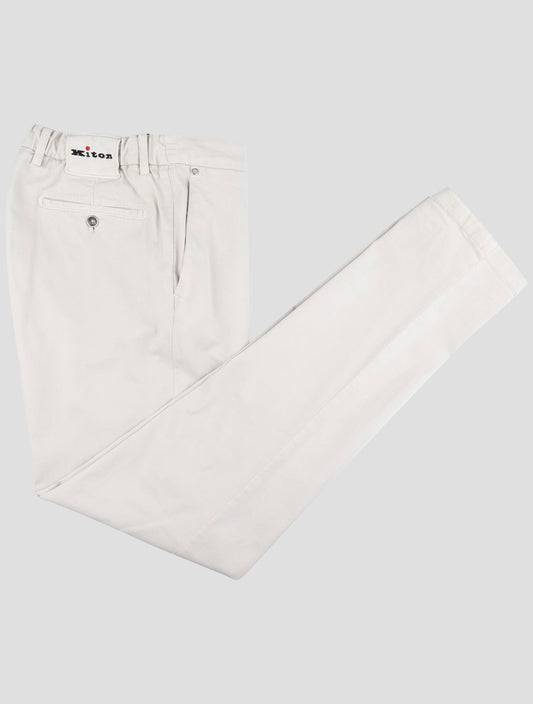 Kiton Gray Cotton Cashmere Ea Pants