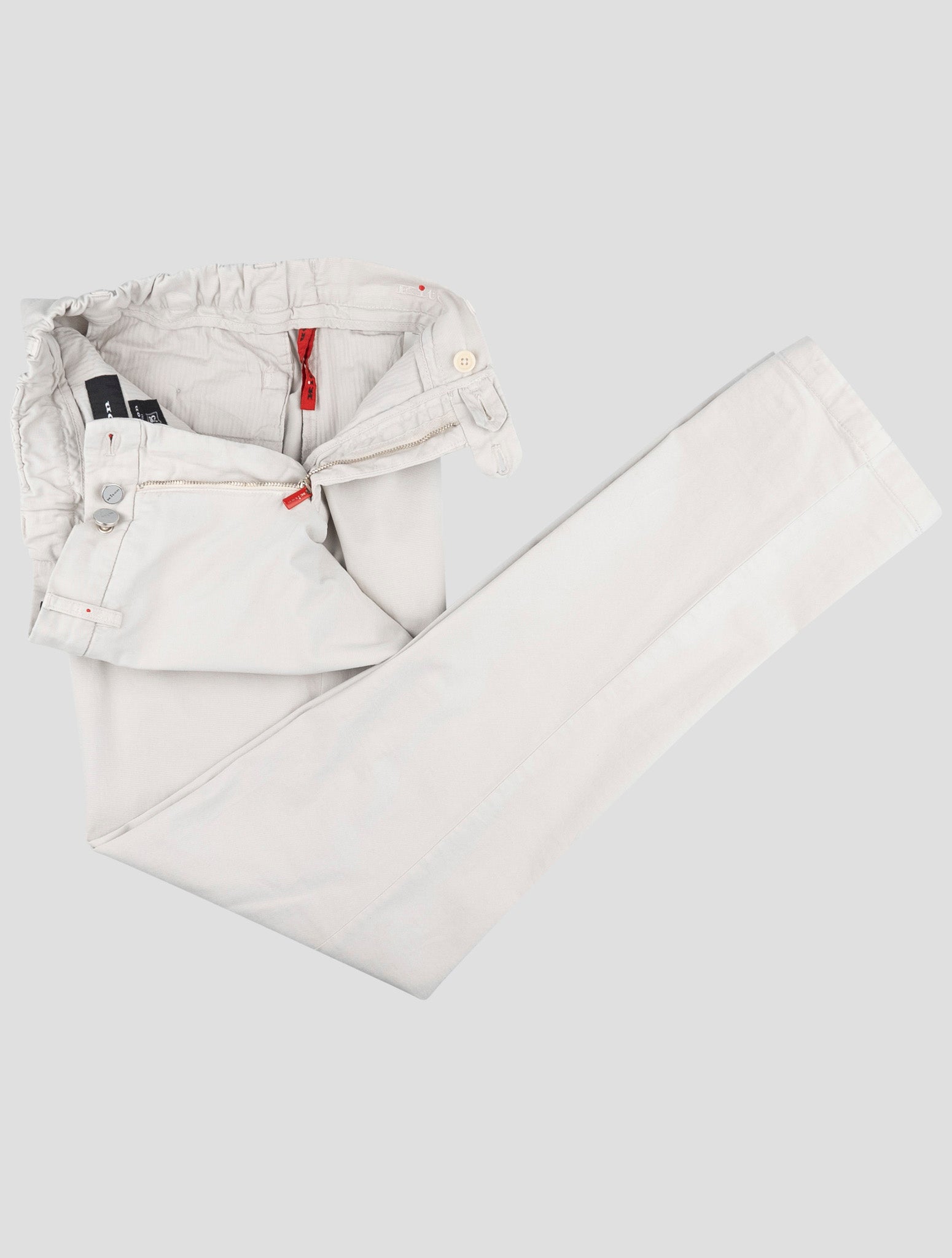 Kiton Gray Cotton Cashmere Ea Pants