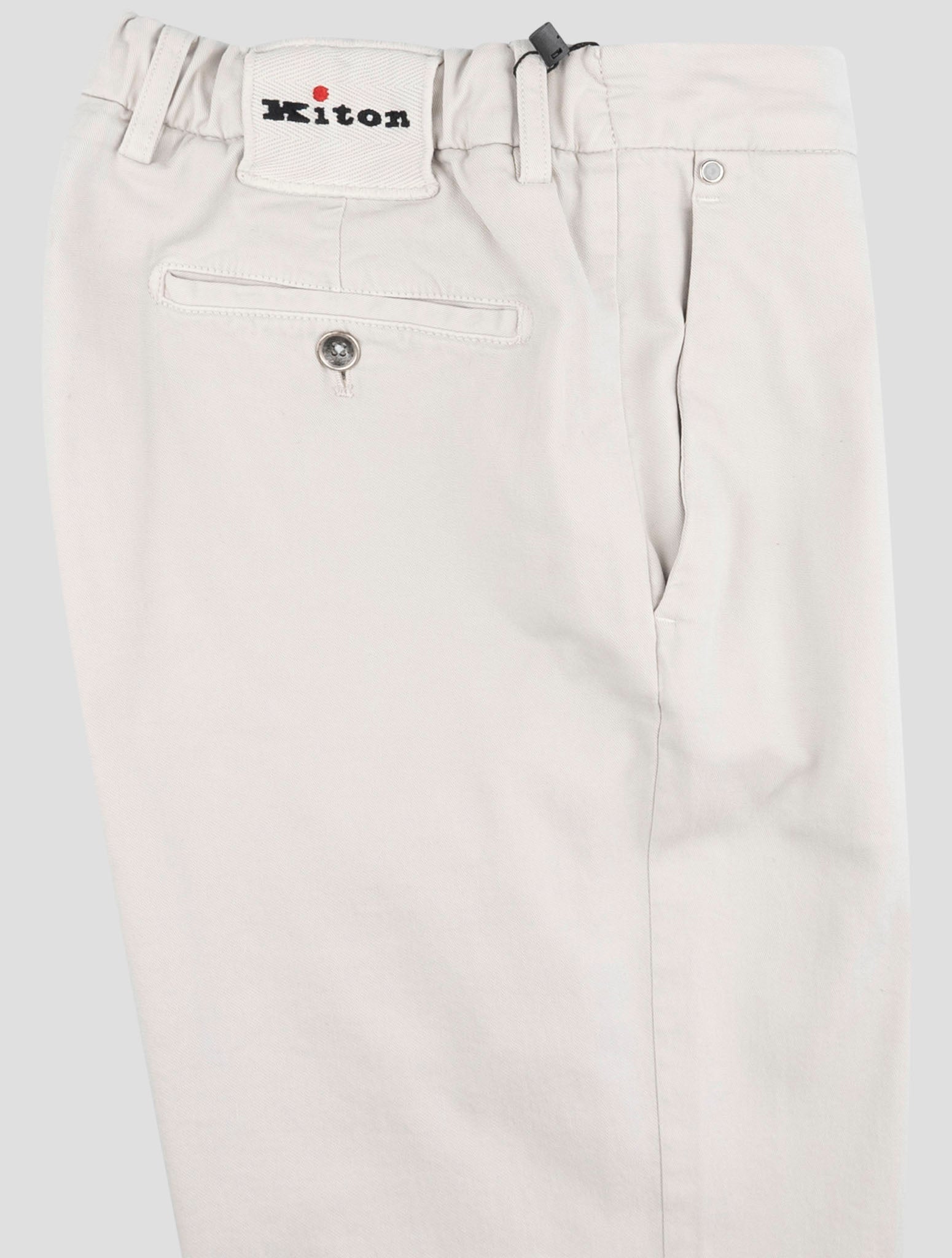 Kiton Gray Cotton Cashmere Ea Pants