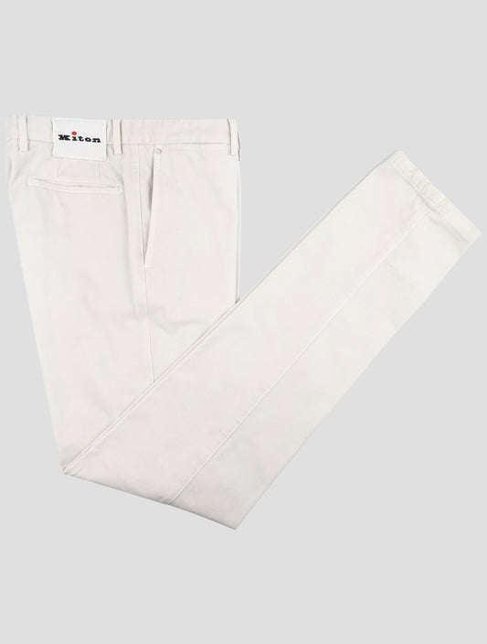 Kiton Gray Cotton Cashmere Pants