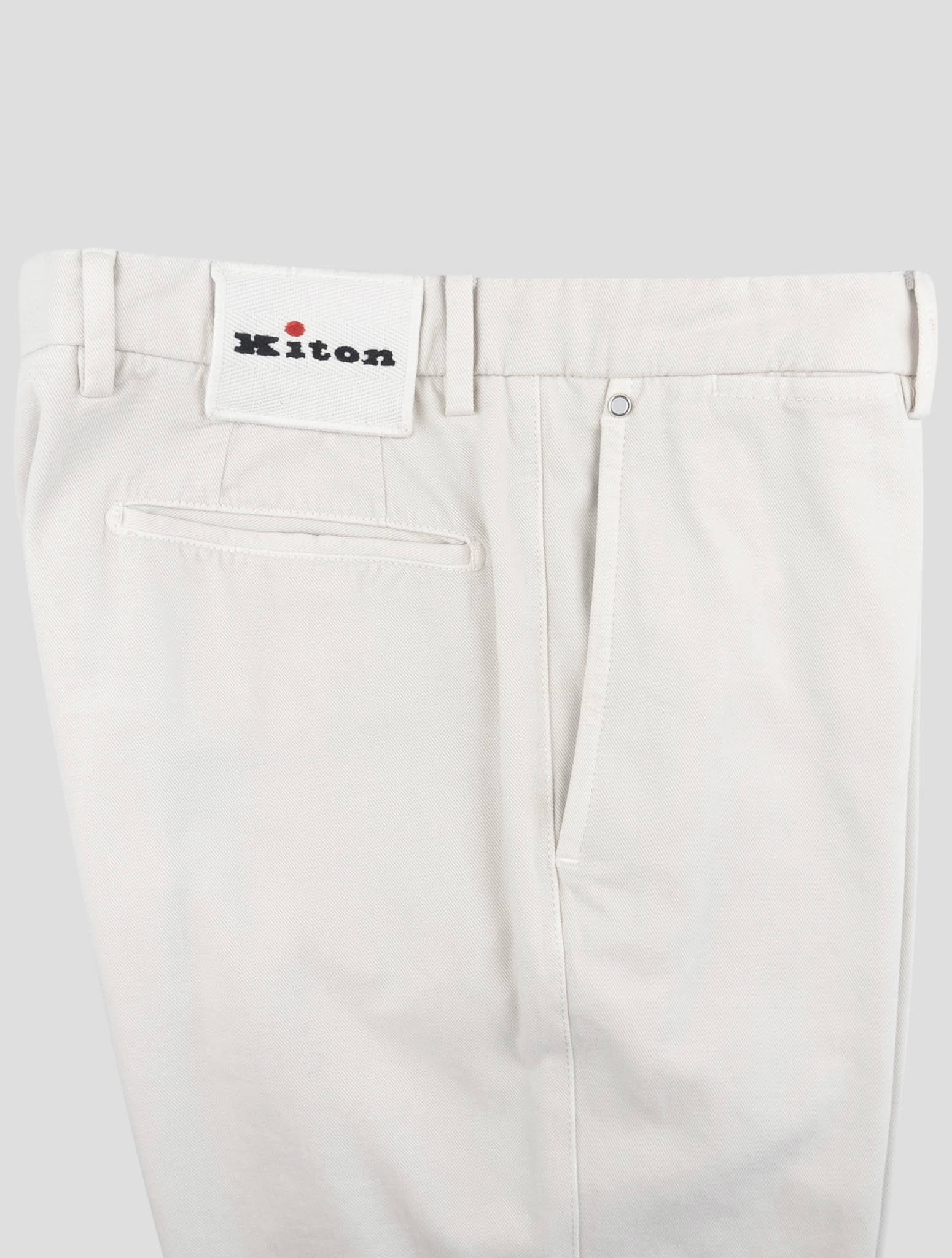 Kiton Gray Cotton Cashmere Pants