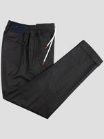 Kiton Dark Gray Virgin Wool Ea Pants